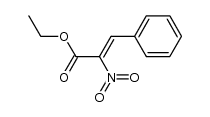 α-nitrocinnamic acid ethyl ester Structure