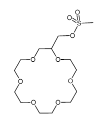 (1,4,7,10,13,16-hexaoxacyclooctadecan-2-yl)methyl methanesulfonate结构式