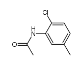 N-(2-chloro-5-methylphenyl)acetamide结构式