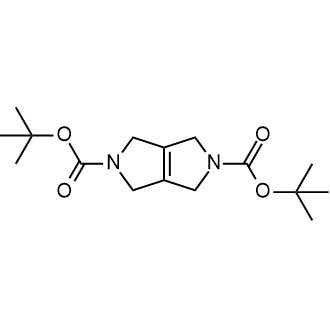 2,5-双(1,1-二甲基乙基)3,6-二氢吡咯并[3,4-c]吡咯-2,5(1H,4H)-二羧酸酯结构式