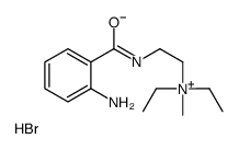 2-[(2-aminobenzoyl)amino]ethyl-diethyl-methylazanium,bromide Structure