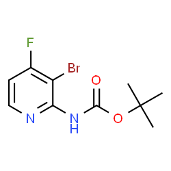 (3-溴-4-氟吡啶-2-基)氨基甲酸叔丁酯结构式