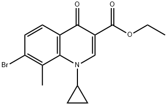 7-溴-1-环丙基-1,4-二氢-8-甲基-4-氧代-3-喹啉羧酸乙酯图片