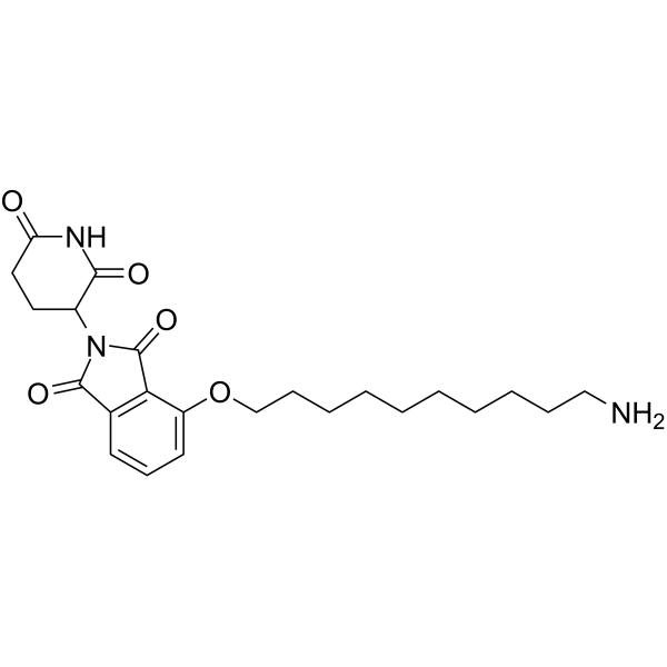 Thalidomide-O-C10-NH2结构式