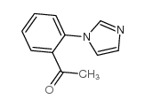 1-[2-(1H-咪唑-1-基)苯基]乙酮结构式
