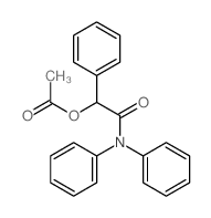 Benzeneacetamide, a-(acetyloxy)-N,N-diphenyl-结构式