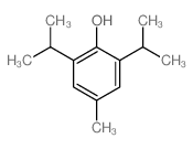 Phenol, 2,6-diisopropyl-4-methyl-结构式
