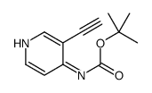 Carbamic acid, (3-ethynyl-4-pyridinyl)-, 1,1-dimethylethyl ester (9CI) Structure