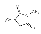 2,5-Pyrrolidinedione,1,3-dimethyl-,(3S)-(9CI) Structure