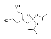 Diisopropyl-N,N-bis-(2-hydroxyethyl)-aminomethylphosphonat Structure