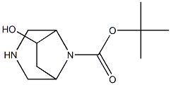 6-羟基-3,8-二氮杂双环[3.2.1]辛烷-8-羧酸叔丁酯结构式