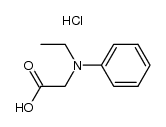 N-phenyl-N-ethylglycine hydrochloride Structure