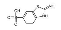 2-aminobenzothiazole-6-sulphonic acid structure
