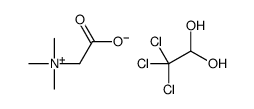 2,2,2-trichloroethane-1,1-diol,2-(trimethylazaniumyl)acetate Structure