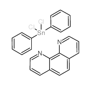 dichloro(diphenyl)stannane compound with 1,10-phenanthroline (1:1) (en)结构式