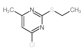 4-氯-2-(乙硫基)-6-甲基嘧啶结构式