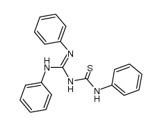 N,N'-diphenylformamidino-N''-phenylthiocarbamide Structure