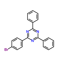 2-(4-溴苯基)-4,6-二苯基-1,3,5-三嗪结构式