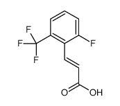 2-FLUORO-6-(TRIFLUOROMETHYL)CINNAMIC ACID Structure