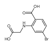 4-bromo-2-[(N-carboxymethyl)amino]benzoic acid Structure
