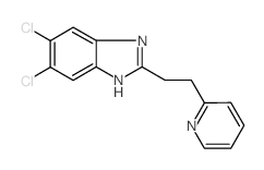 1H-Benzimidazole, 5,6-dichloro-2-[2-(2-pyridinyl)ethyl]- (en)结构式