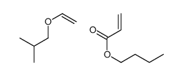 2-丙烯酸丁酯与1-(乙烯氧基)-2-甲基丙烷的聚合物结构式