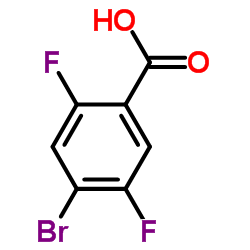 4-Bromo-2,5-difluorobenzoic acid Structure