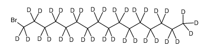 溴代十六烷-D33结构式