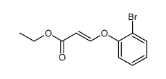 3-(2-bromophenoxy)acrylic acid ethyl ester结构式
