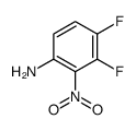 3,4-二氟-2-硝基苯胺结构式