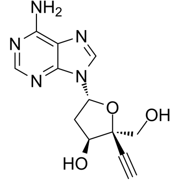 4'-Ethynyl-2'-deoxyadenosine结构式