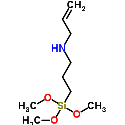 3-(N-烯丙基氨基)丙基三甲氧基硅烷结构式