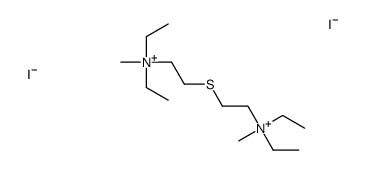 2-[2-[diethyl(methyl)azaniumyl]ethylsulfanyl]ethyl-diethyl-methylazanium,diiodide Structure