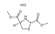(2Ξ,4R)-thiazolidine-2,4-dicarboxylic acid dimethyl ester, hydrochloride结构式