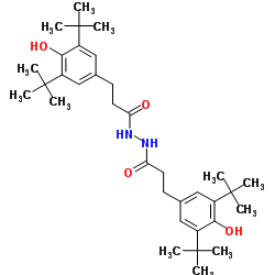 3-(3,5-二叔丁基-4-羟基苯基)-N'-[3-(3,5-二叔丁基-4-羟基苯基)丙酰基]丙酰肼图片
