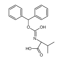 (2S)-2-(benzhydryloxycarbonylamino)-3-methylbutanoic acid结构式
