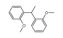 1,1-bis-(2-methoxy-phenyl)-ethane Structure