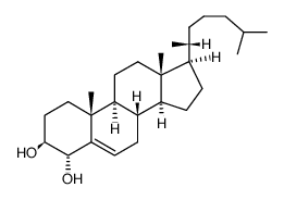 cholest-5-ene-3β,4α-diol Structure