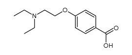 4-(2-diethylamino-ethoxy)-benzoic acid结构式