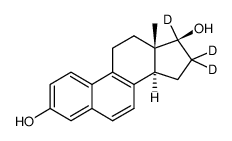 17B-二氢马烯雌酮-D3结构式