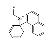 fluoromethyl-(1-naphthalen-1-ylcyclohexa-2,4-dien-1-yl)silicon Structure