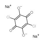 2,5-Cyclohexadiene-1,4-dione,2,5-dichloro-3,6-dihydroxy-, sodium salt (1:2) picture