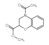4-乙酰基-3,4-二氢-2H-1,4-苯并噁嗪-2-羧酸甲酯结构式
