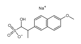 sodium 1-hydroxy-2-(6-methoxynaphthalen-2-yl)propane-1-sulfonate Structure