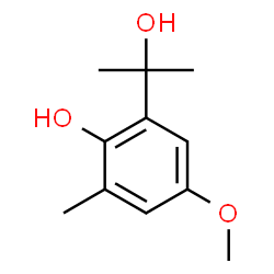 2-Hydroxy-5-methoxy-α,α,3-trimethylbenzenemethanol结构式