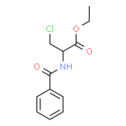 3-Chloro-2-(benzoylamino)propionic acid ethyl ester结构式