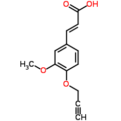 3-[3-METHOXY-4-(2-PROPYNYLOXY)PHENYL]ACRYLIC ACID结构式