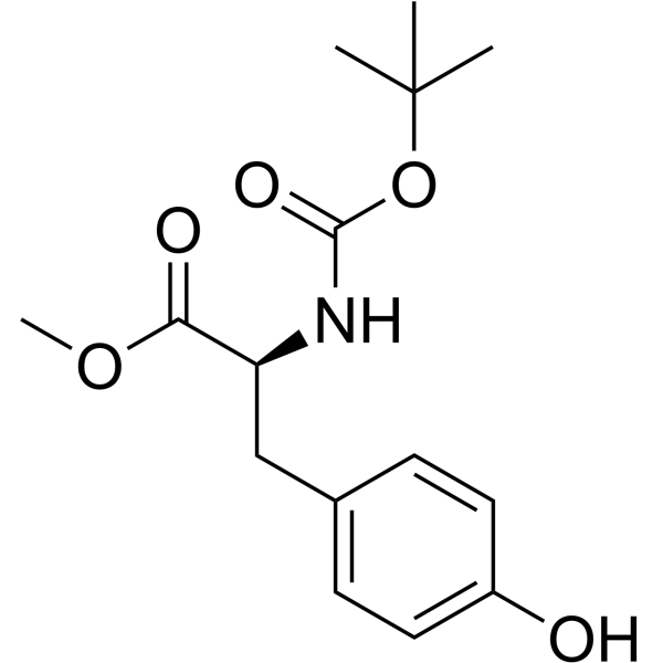 BOC-L-酪氨酸甲酯结构式