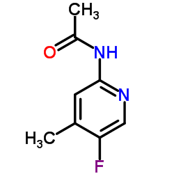 N-(5-氟-4-甲基吡啶-2-基)乙酰胺结构式