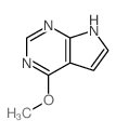 4-甲氧基-7H-吡咯并[2,3-d]嘧啶结构式